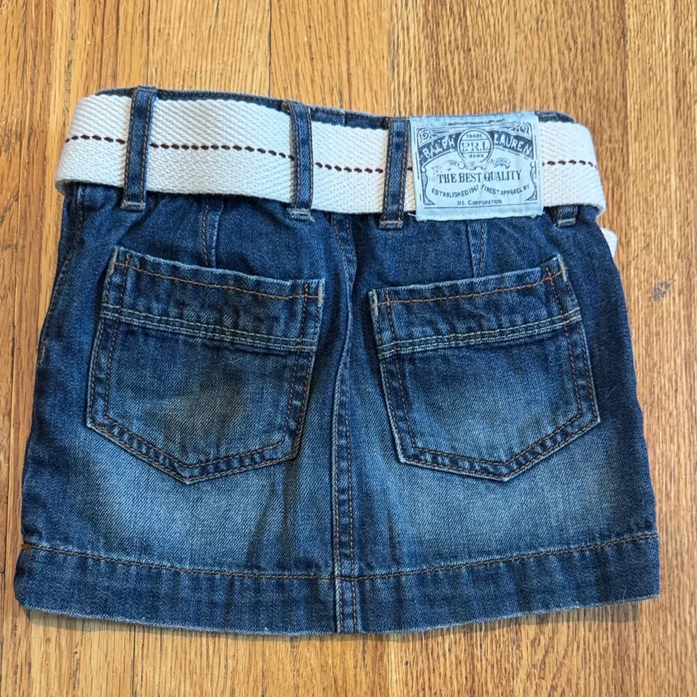 Ralph Lauren Chic Denim Skirt with Woven Belt Kids 2T
